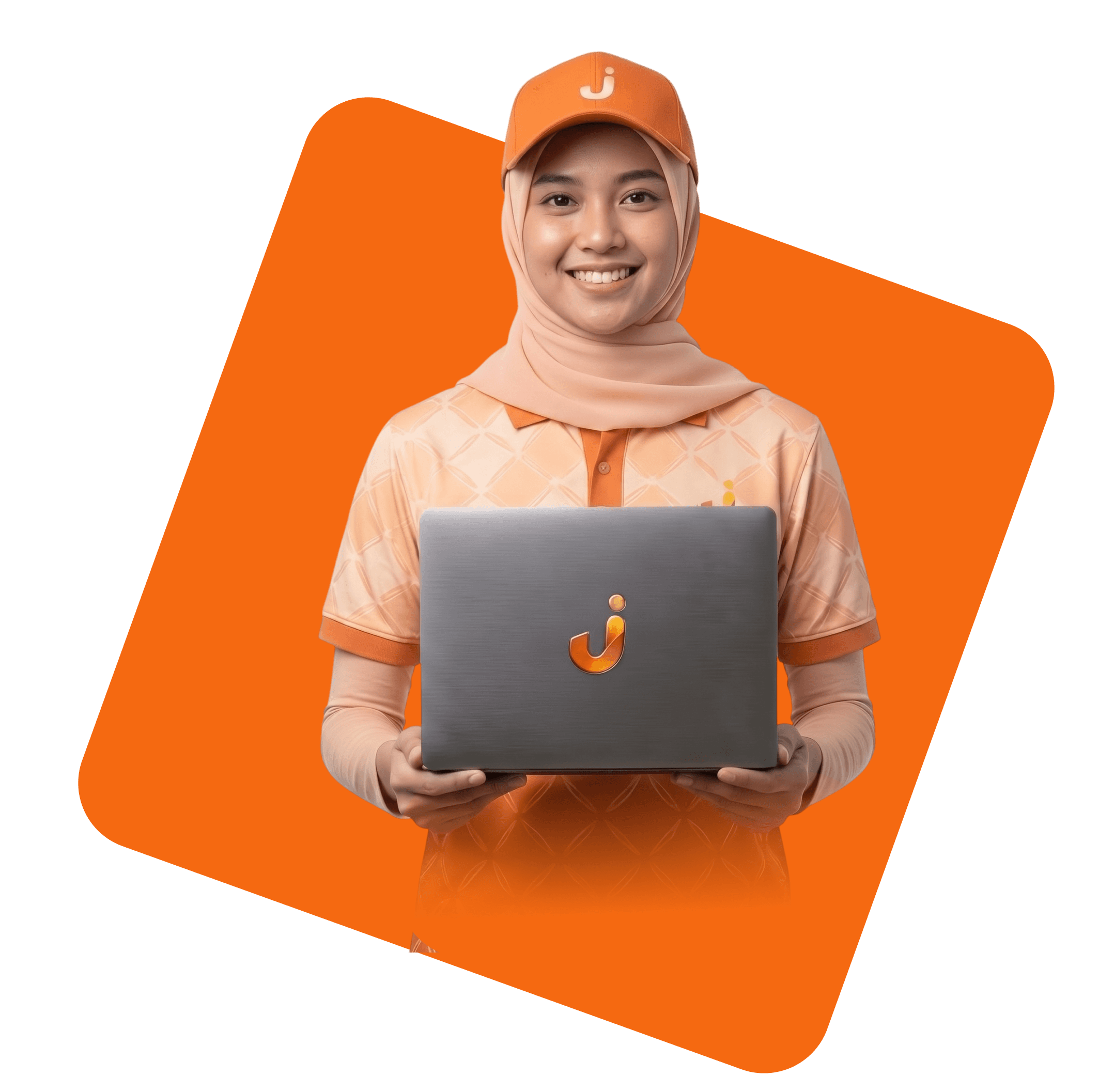 Mitra JasaInz membawa laptop